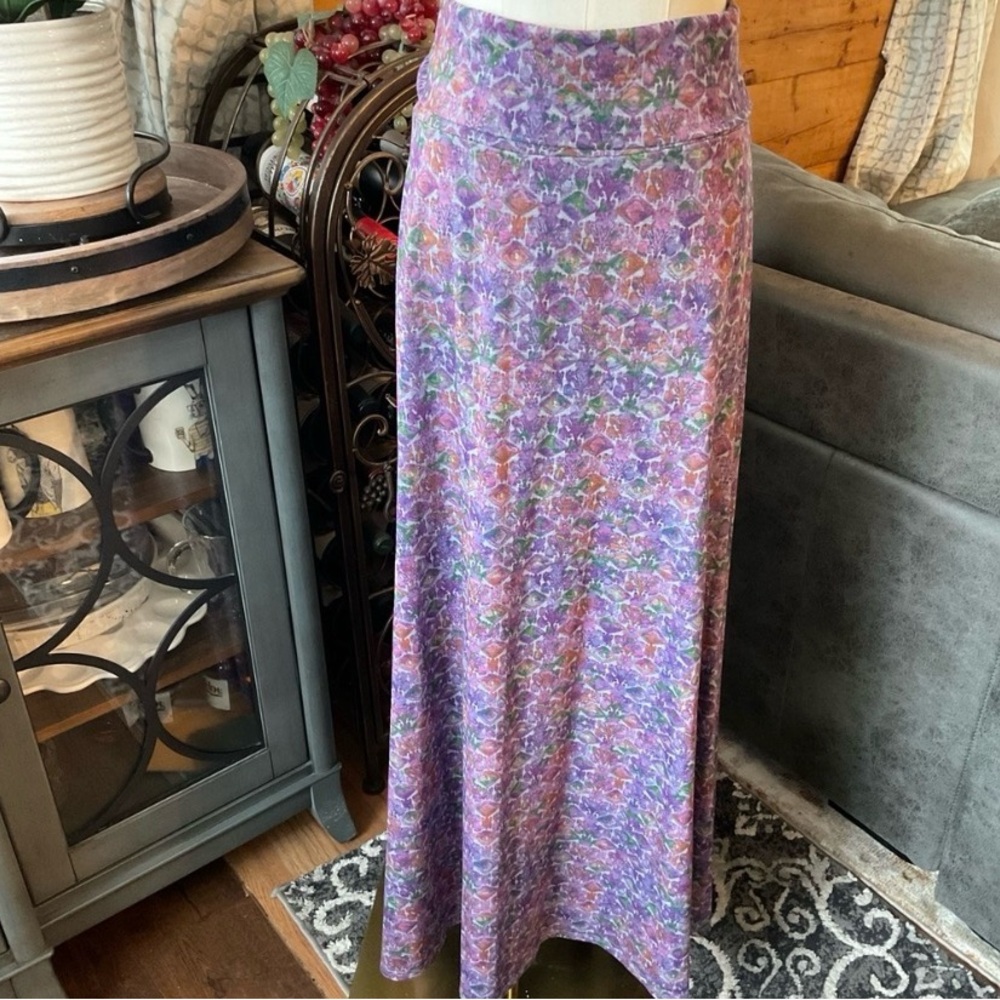 LuLaRoe Floral Maxi Skirt - Multicolor
